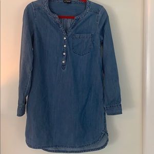 Express denim tunic dress small